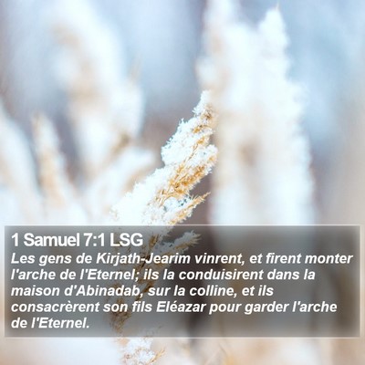 1 Samuel 7:1 LSG Bible Verse Image