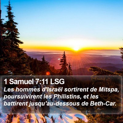 1 Samuel 7:11 LSG Bible Verse Image