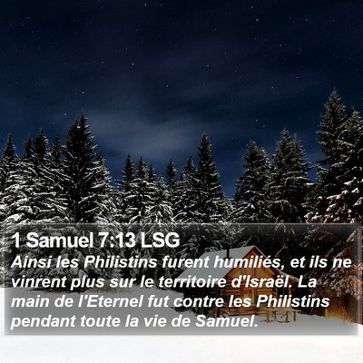 1 Samuel 7:13 LSG Bible Verse Image