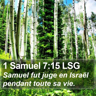 1 Samuel 7:15 LSG Bible Verse Image