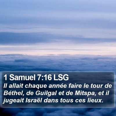 1 Samuel 7:16 LSG Bible Verse Image