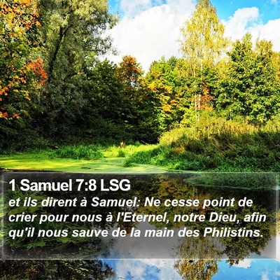 1 Samuel 7:8 LSG Bible Verse Image