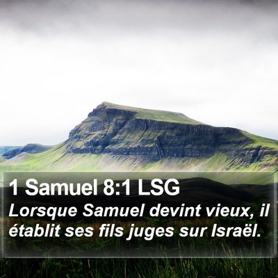 1 Samuel 8:1 LSG Bible Verse Image
