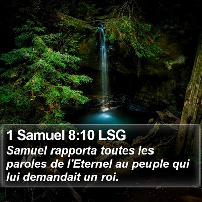 1 Samuel 8:10 LSG Bible Verse Image