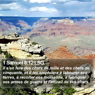 1 Samuel 8:12 LSG Bible Verse Image