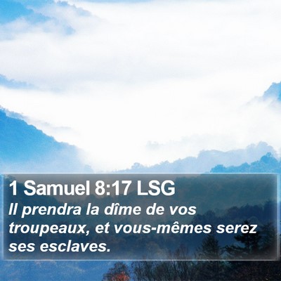1 Samuel 8:17 LSG Bible Verse Image