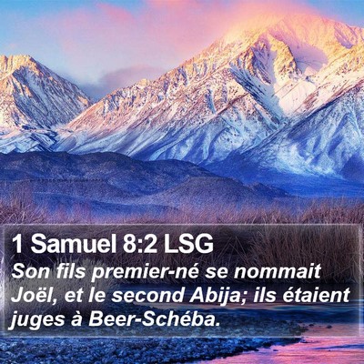 1 Samuel 8:2 LSG Bible Verse Image