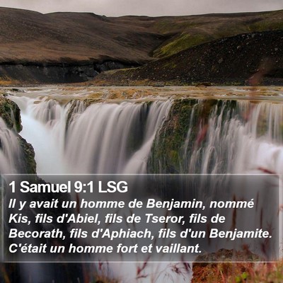 1 Samuel 9:1 LSG Bible Verse Image