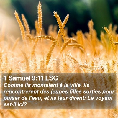1 Samuel 9:11 LSG Bible Verse Image