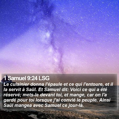 1 Samuel 9:24 LSG Bible Verse Image