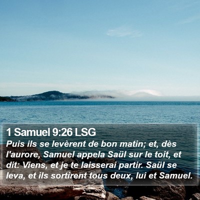 1 Samuel 9:26 LSG Bible Verse Image