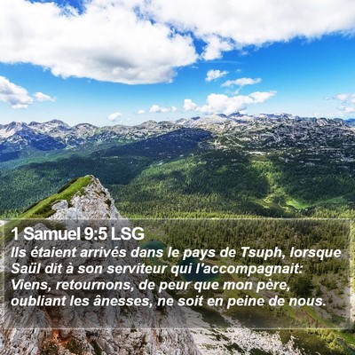 1 Samuel 9:5 LSG Bible Verse Image