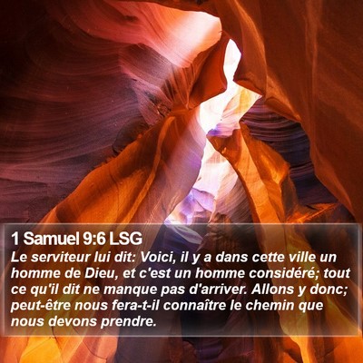 1 Samuel 9:6 LSG Bible Verse Image