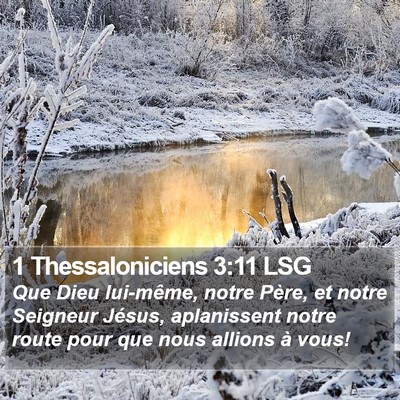 1 Thessaloniciens 3:11 LSG Bible Verse Image