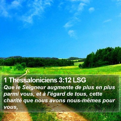1 Thessaloniciens 3:12 LSG Bible Verse Image