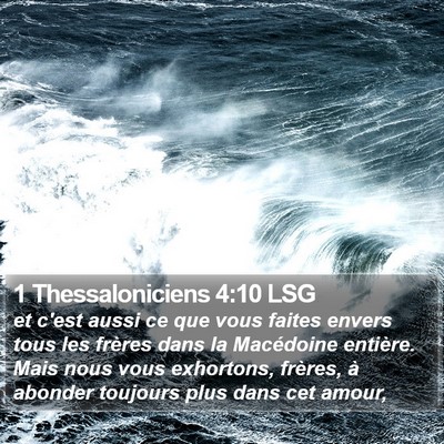 1 Thessaloniciens 4:10 LSG Bible Verse Image
