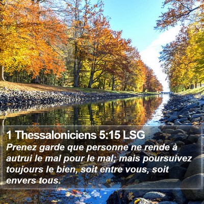 1 Thessaloniciens 5:15 LSG Bible Verse Image