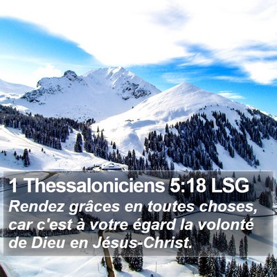 1 Thessaloniciens 5:18 LSG Bible Verse Image