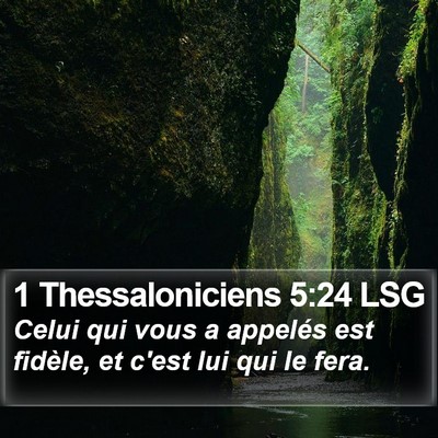 1 Thessaloniciens 5:24 LSG Bible Verse Image