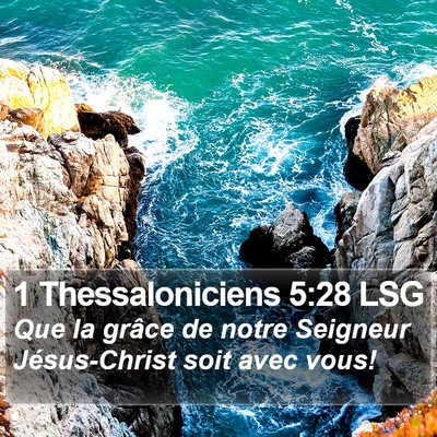1 Thessaloniciens 5:28 LSG Bible Verse Image