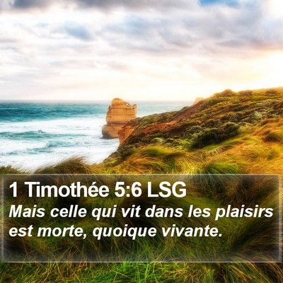 1 Timothée 5:6 LSG Bible Verse Image