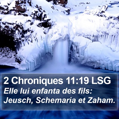 2 Chroniques 11:19 LSG Bible Verse Image
