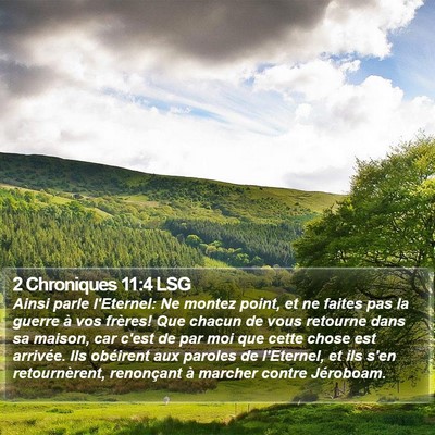 2 Chroniques 11:4 LSG Bible Verse Image
