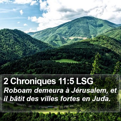 2 Chroniques 11:5 LSG Bible Verse Image