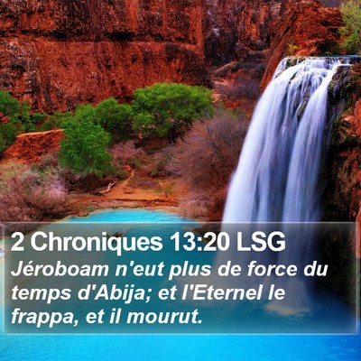 2 Chroniques 13:20 LSG Bible Verse Image