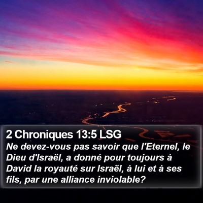 2 Chroniques 13:5 LSG Bible Verse Image