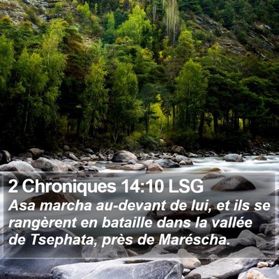 2 Chroniques 14:10 LSG Bible Verse Image