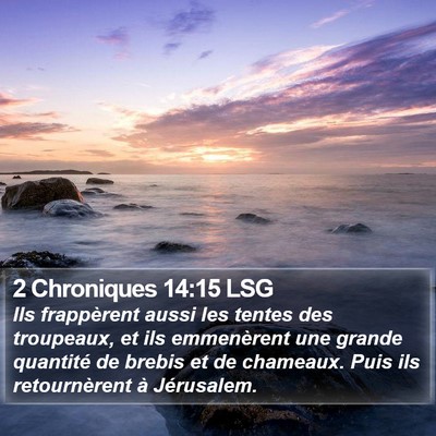 2 Chroniques 14:15 LSG Bible Verse Image