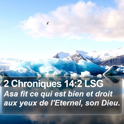 2 Chroniques 14:2 LSG Bible Verse Image