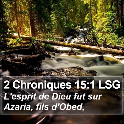 2 Chroniques 15:1 LSG Bible Verse Image