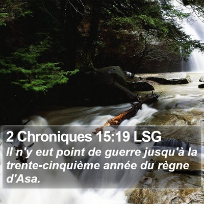 2 Chroniques 15:19 LSG Bible Verse Image