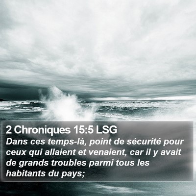 2 Chroniques 15:5 LSG Bible Verse Image