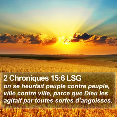 2 Chroniques 15:6 LSG Bible Verse Image