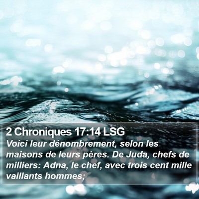 2 Chroniques 17:14 LSG Bible Verse Image