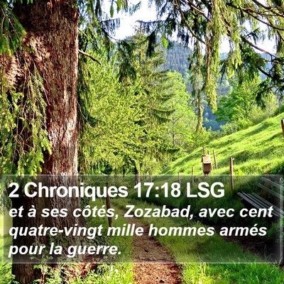 2 Chroniques 17:18 LSG Bible Verse Image