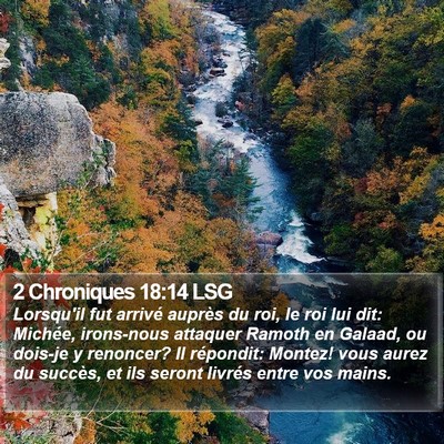 2 Chroniques 18:14 LSG Bible Verse Image