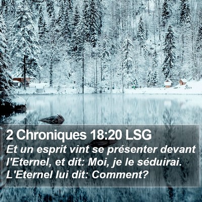 2 Chroniques 18:20 LSG Bible Verse Image