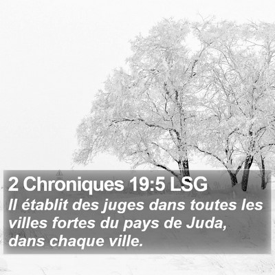 2 Chroniques 19:5 LSG Bible Verse Image
