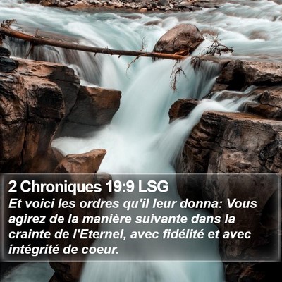 2 Chroniques 19:9 LSG Bible Verse Image
