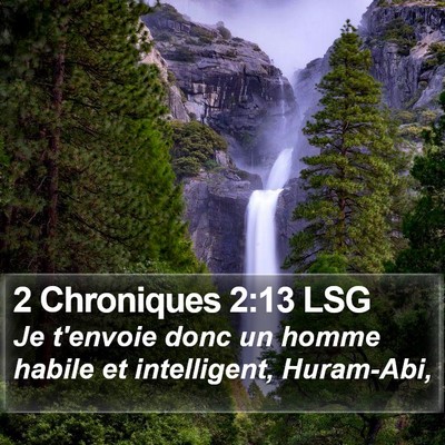 2 Chroniques 2:13 LSG Bible Verse Image