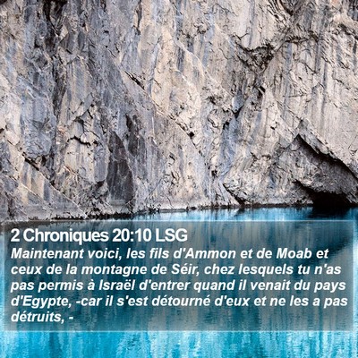 2 Chroniques 20:10 LSG Bible Verse Image