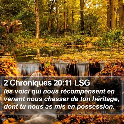 2 Chroniques 20:11 LSG Bible Verse Image
