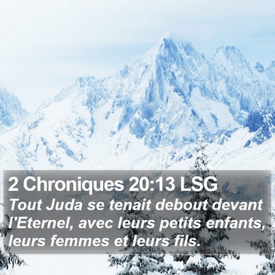 2 Chroniques 20:13 LSG Bible Verse Image