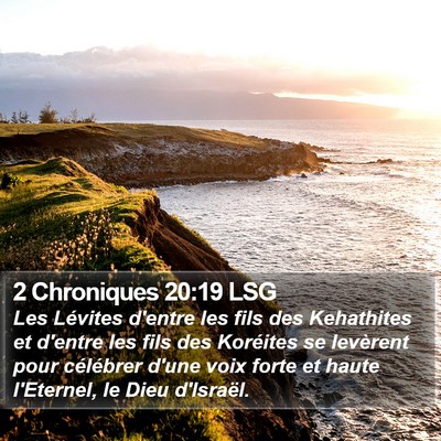 2 Chroniques 20:19 LSG Bible Verse Image