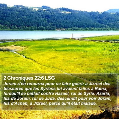 2 Chroniques 22:6 LSG Bible Verse Image