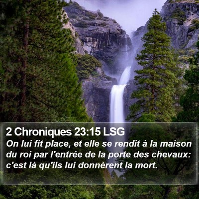 2 Chroniques 23:15 LSG Bible Verse Image